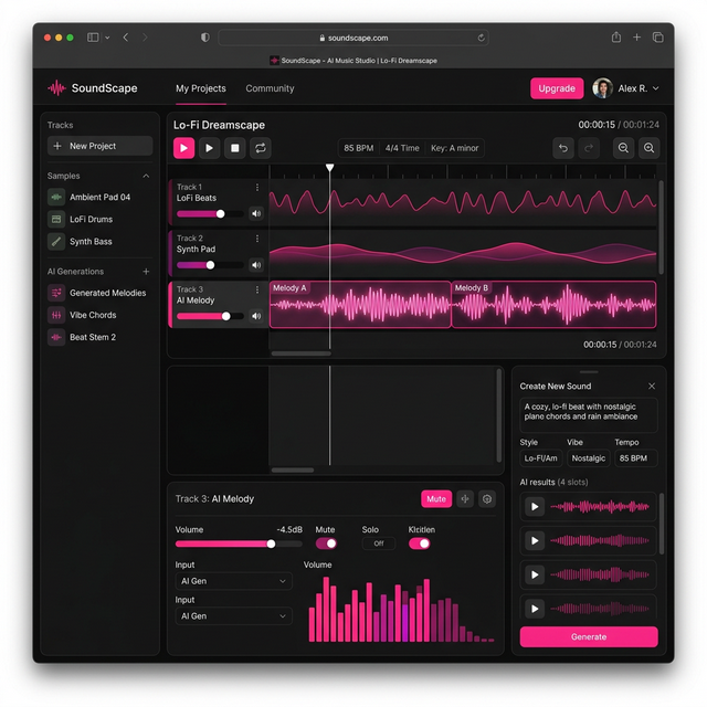 SoundScape — AI music generation